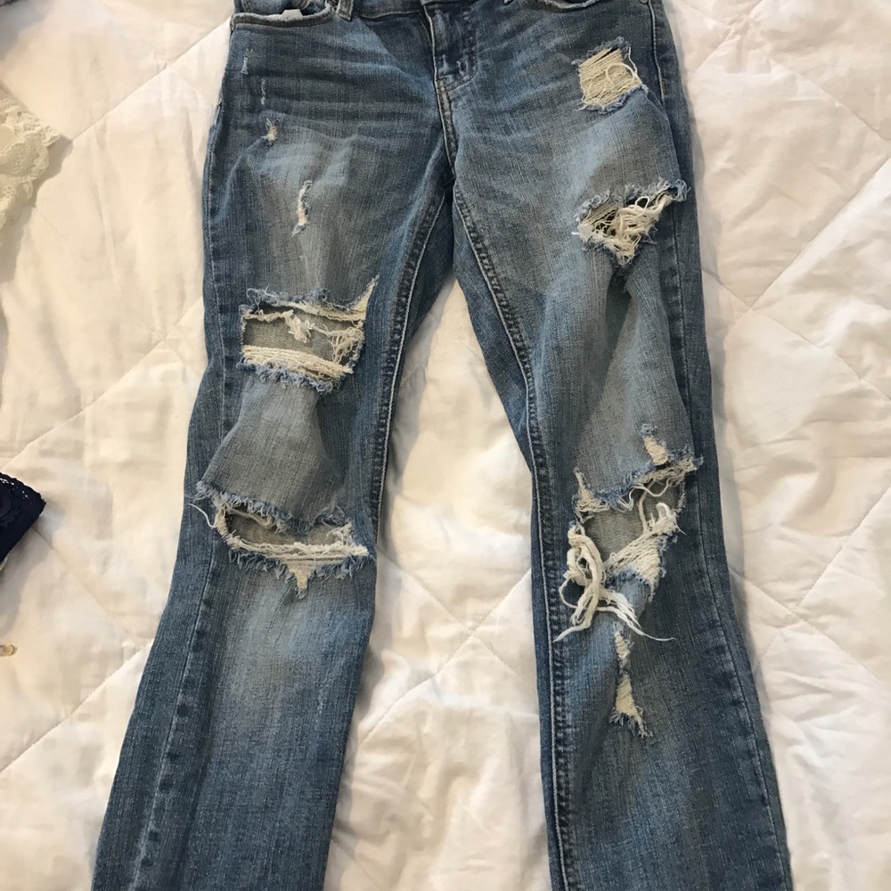 Dry goods distressed jeans
